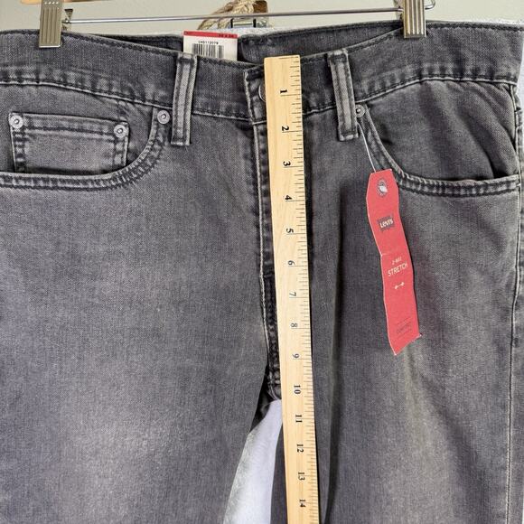 Levi's 511 Jeans 32 x 36 Grey NWT Slim Fit 2 Way. Stretch CLassic Dark Wash - Picture 7 of 16
